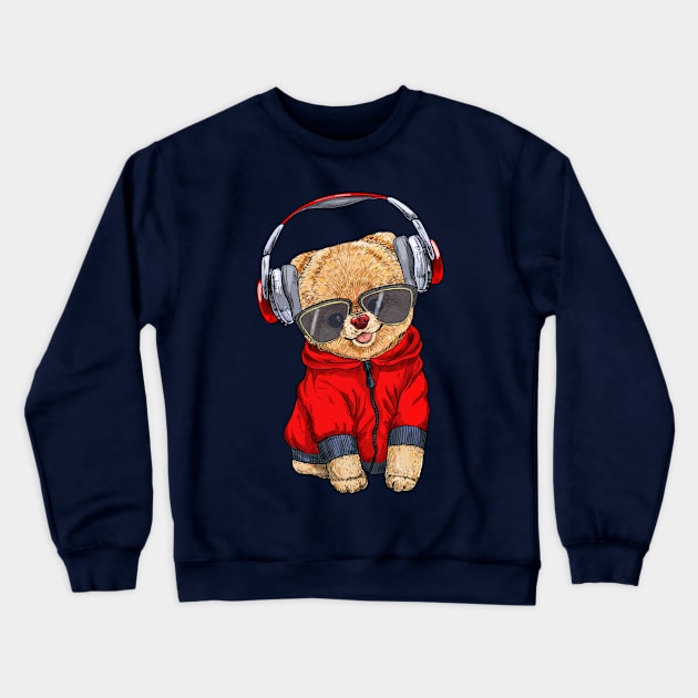 Oh, so cute Pomeranian! Crewneck Sweatshirt by GreenCatDesign